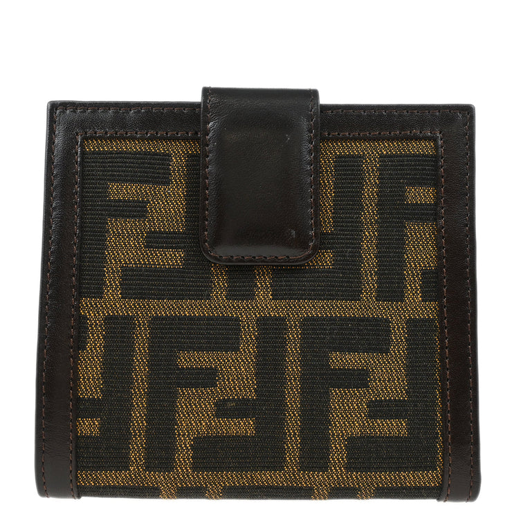 Fendi Brown Zucca Wallet Purse