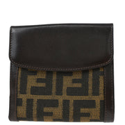 Fendi Brown Zucca Wallet Purse