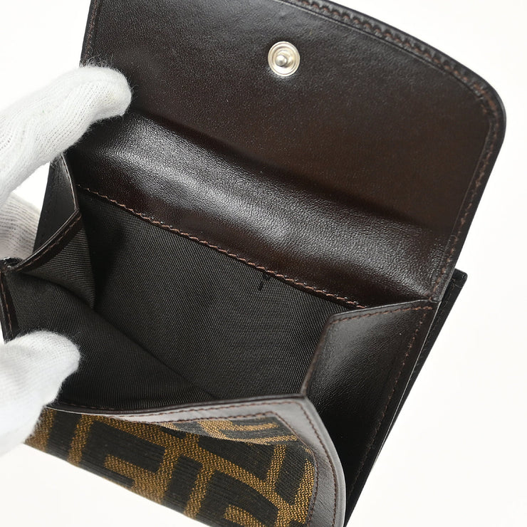 Fendi Brown Zucca Wallet Purse