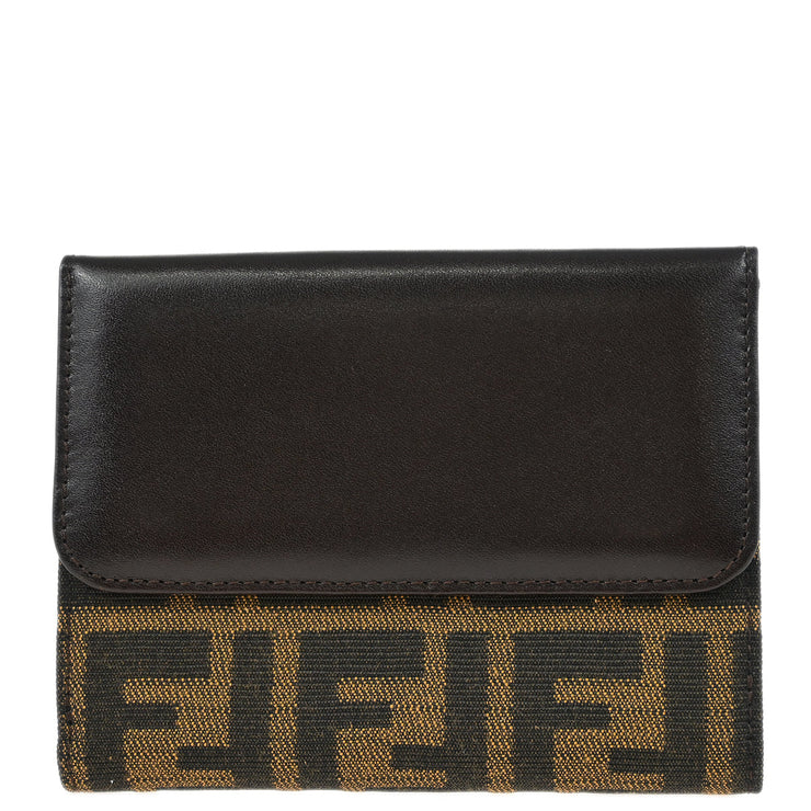 Fendi Brown Zucca Wallet Purse
