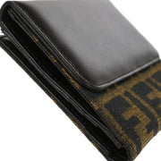 Fendi Brown Zucca Wallet Purse