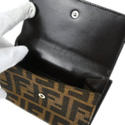 Fendi Brown Zucca Wallet Purse