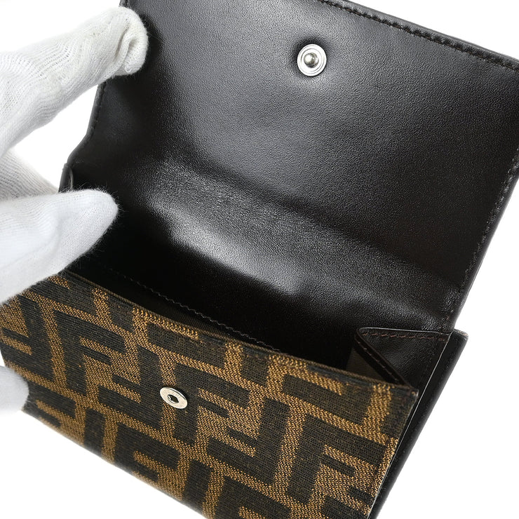 Fendi Brown Zucca Wallet Purse