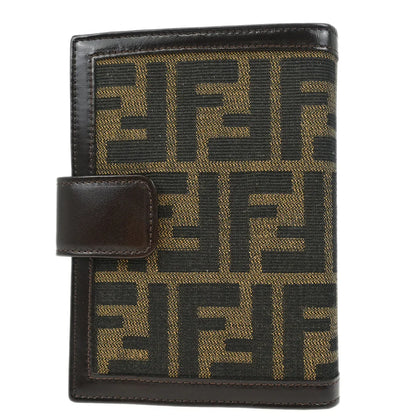 Fendi 2009 Brown Zucca Note Book Cover Small Good