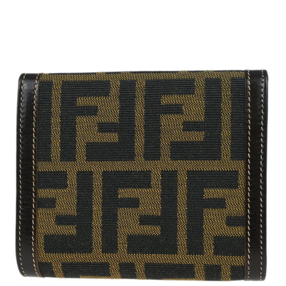 Fendi 2007 Brown Zucca Wallet Purse
