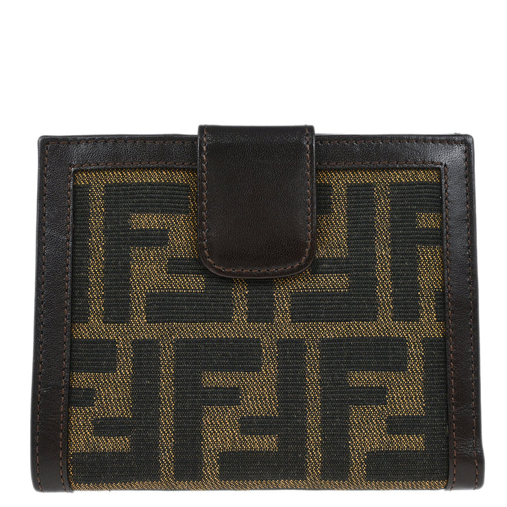 Fendi Brown Zucca Wallet Purse