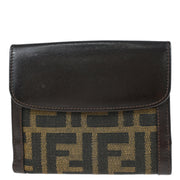Fendi Brown Zucca Wallet Purse