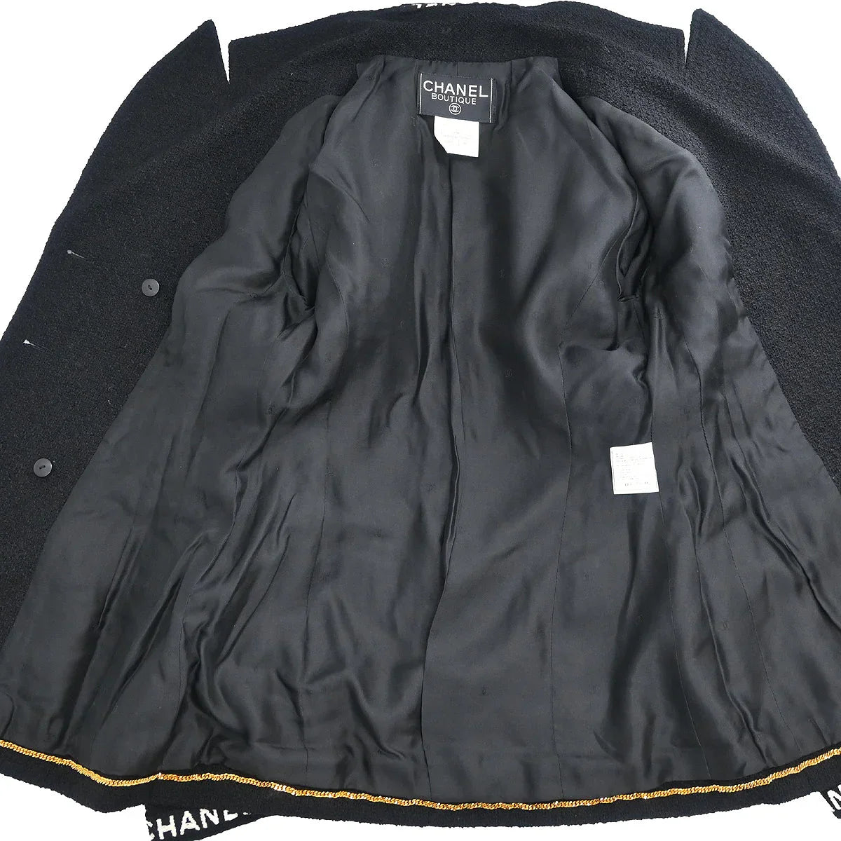 Chanel 1995 Setup Suit Jacket Skirt Black #36