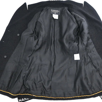 Chanel 1995 Setup Suit Jacket Skirt Black #36