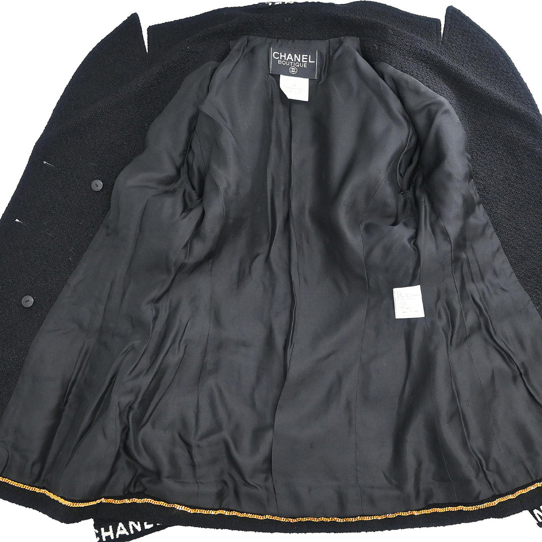 【メーカー直売】 Black Skirt Jacket Suit Setup 1995 Chanel #36 AMORE – コーヒー