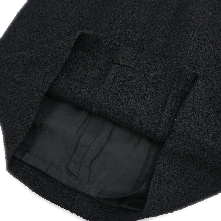Chanel 1995 Setup Suit Jacket Skirt Black #36 – AMORE