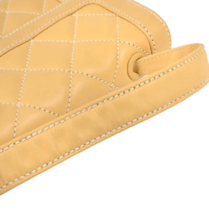 Chanel 2004-2005 Beige Calfskin Wild Stitch Handbag
