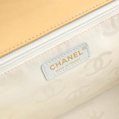 Chanel 2004-2005 Beige Calfskin Wild Stitch Handbag