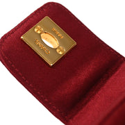 Chanel 1991-1994 Bordeaux Satin Handbag