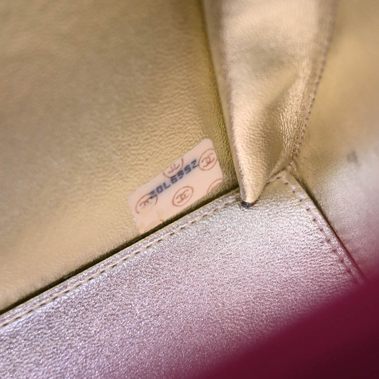 Chanel 1991-1994 Bordeaux Satin Handbag