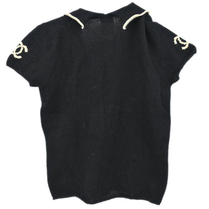 Chanel 2001 Short Sleeve Top Black #38