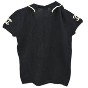 Chanel 2001 Short Sleeve Top Black #38