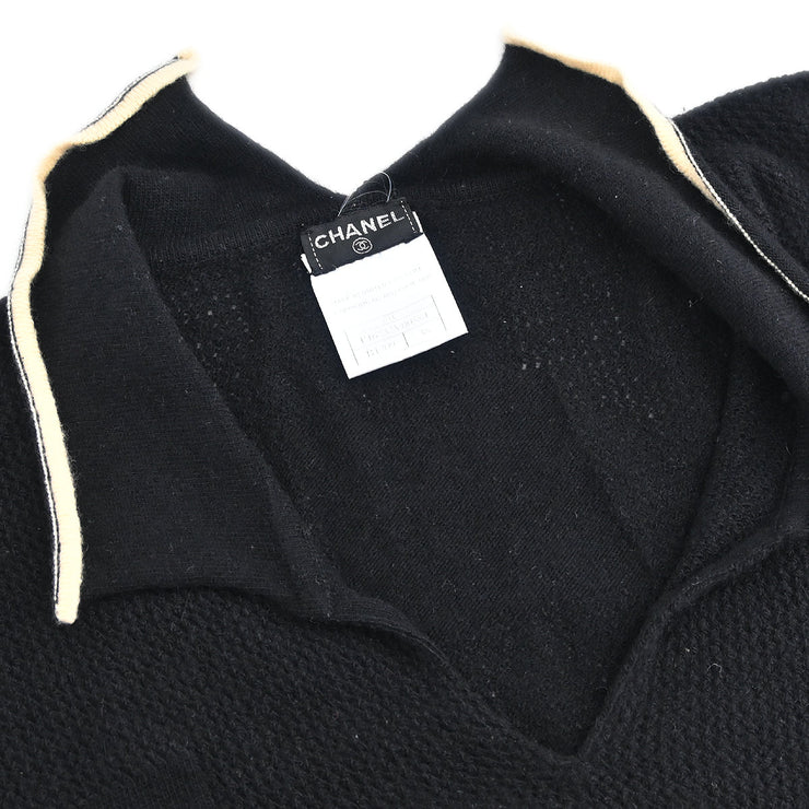 Chanel 2001 Short Sleeve Top Black #38