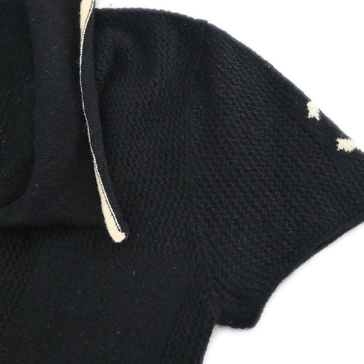 Chanel 2001 Short Sleeve Top Black #38