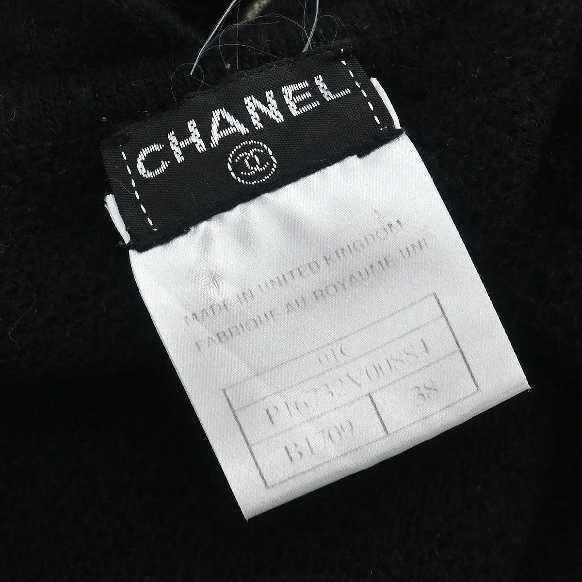 Chanel 2001 Short Sleeve Top Black #38