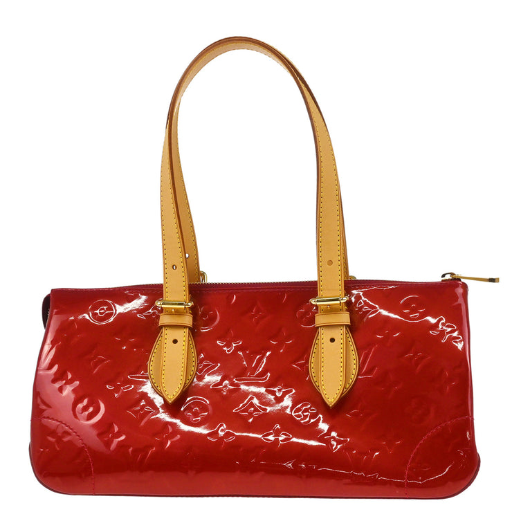 Louis Vuitton Red Vernis Rosewood Avenue Handbag M93507