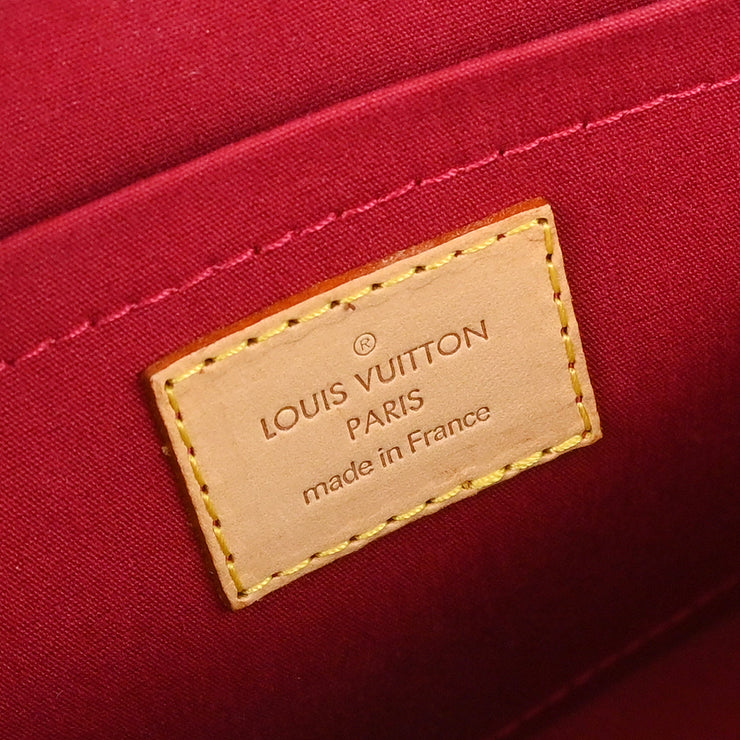 Louis Vuitton Red Vernis Rosewood Avenue Handbag M93507
