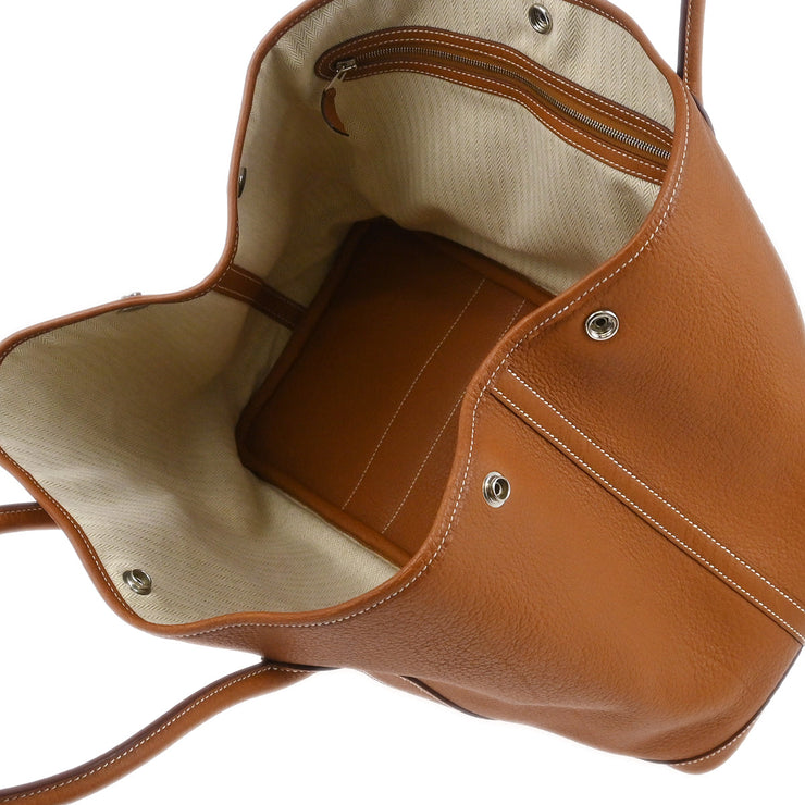 Hermes Gold Negonda Garden Party 36 PM Tote Handbag