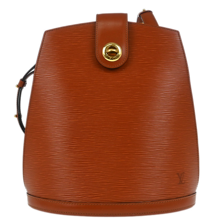 Louis Vuitton 1997 Brown Epi Cluny Shoulder Bag M52253