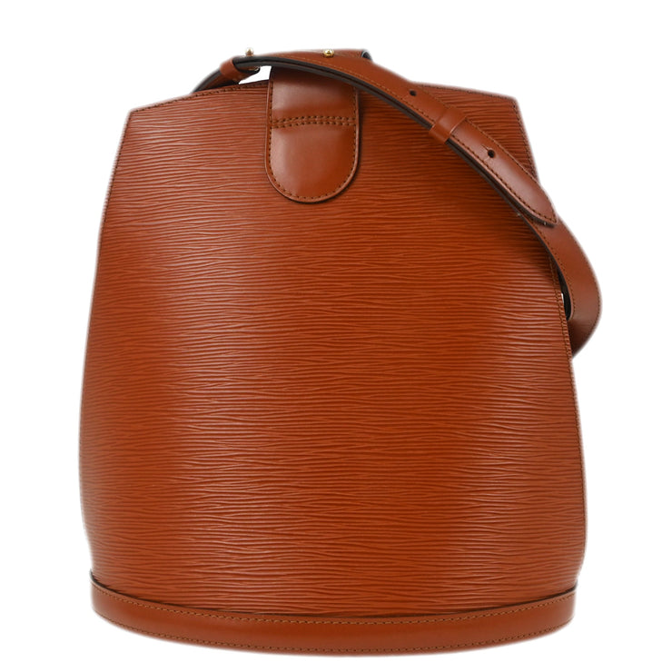 Louis Vuitton 1997 Brown Epi Cluny Shoulder Bag M52253