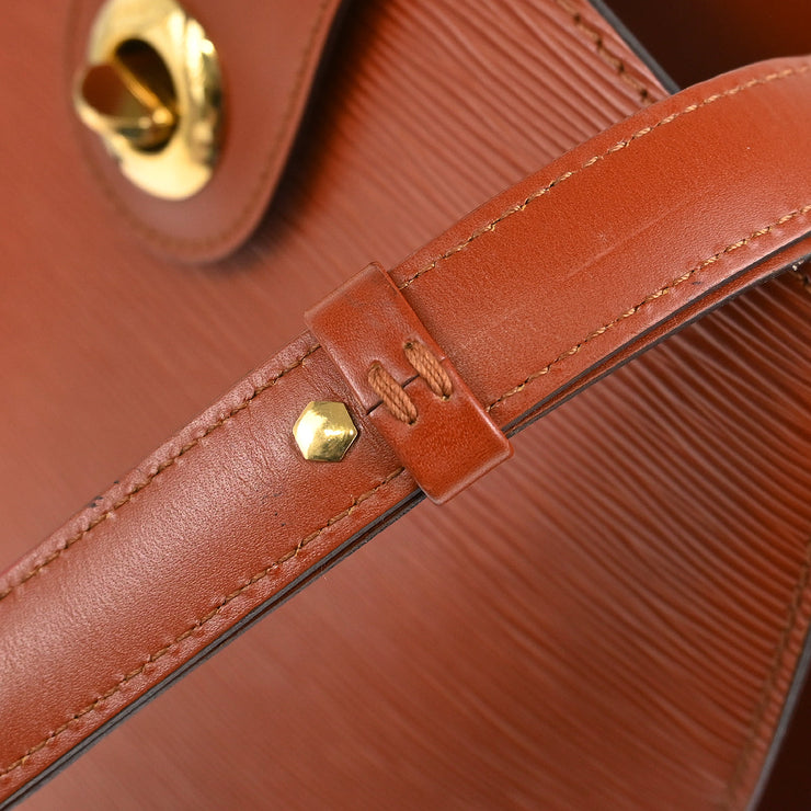 Louis Vuitton 1997 Brown Epi Cluny Shoulder Bag M52253