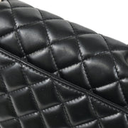 Chanel 2006-2008 Black Lambskin East West Around Chain Shoulder Bag