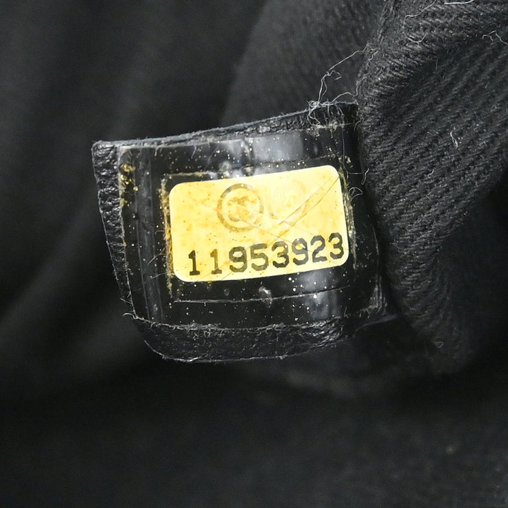 Chanel 2006-2008 Black Lambskin East West Around Chain Shoulder Bag
