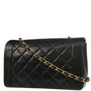 Chanel Black Lambskin Medium Diana Shoulder Bag