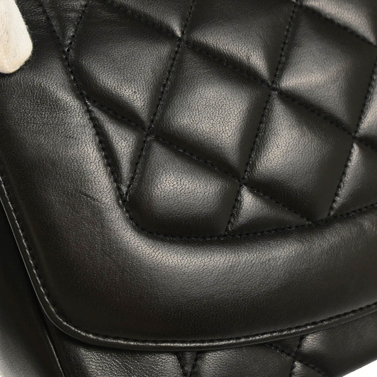 Chanel Black Lambskin Medium Diana Shoulder Bag