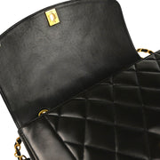 Chanel Black Lambskin Medium Diana Shoulder Bag