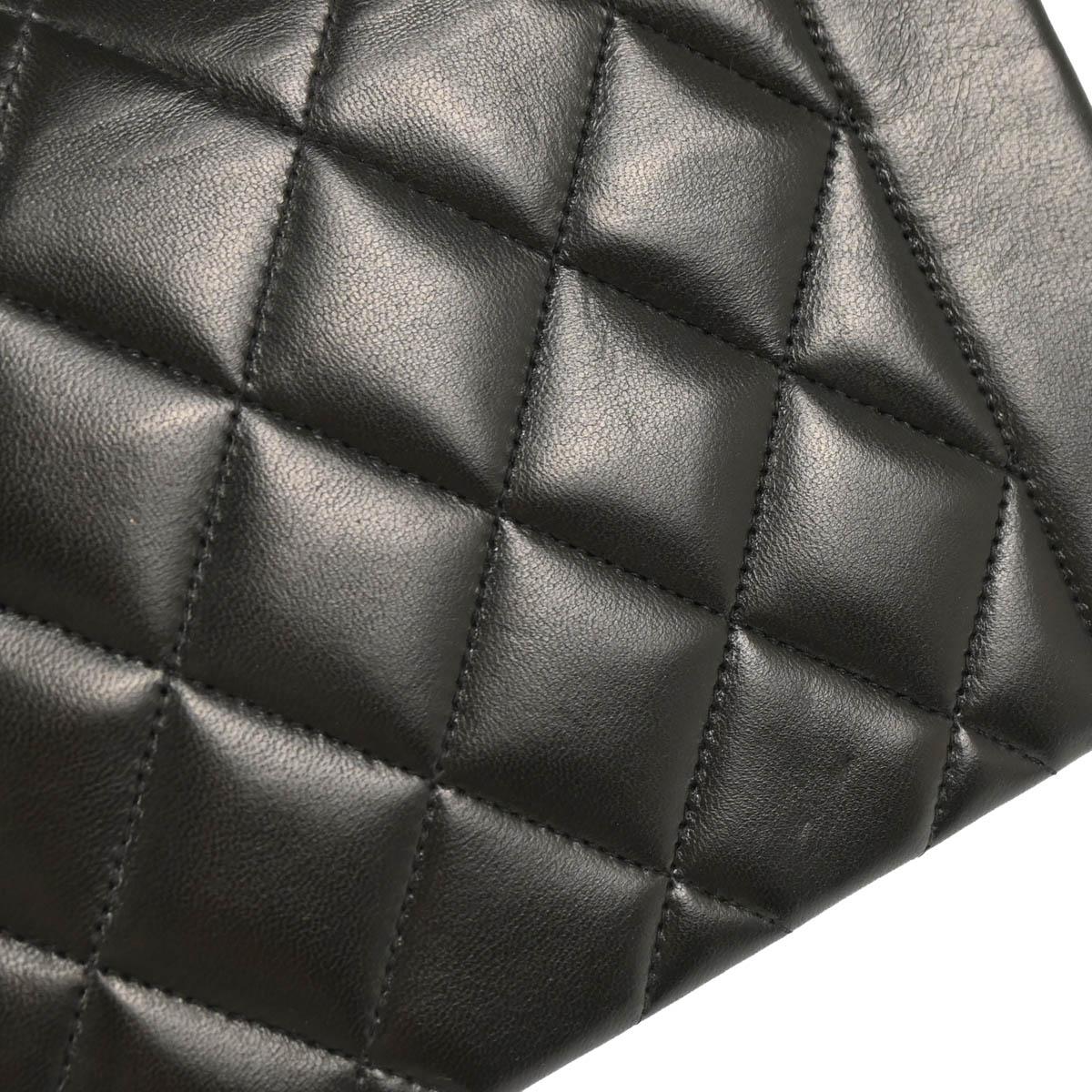 Chanel 1991-1994 Black Lambskin Small Diana Shoulder Bag
