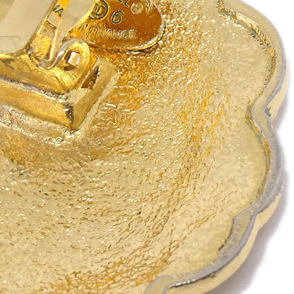 Chanel Button Earrings Clip-On Gold 26