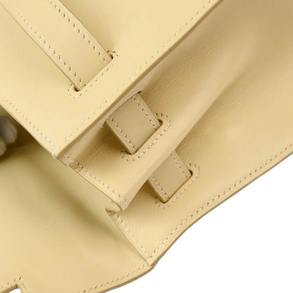 Hermes 2000 Beige Box Calf Kelly 32 Sellier 2way Shoulder Handbag