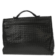 Bottega Veneta Black Intrecciato Briefcase Handbag