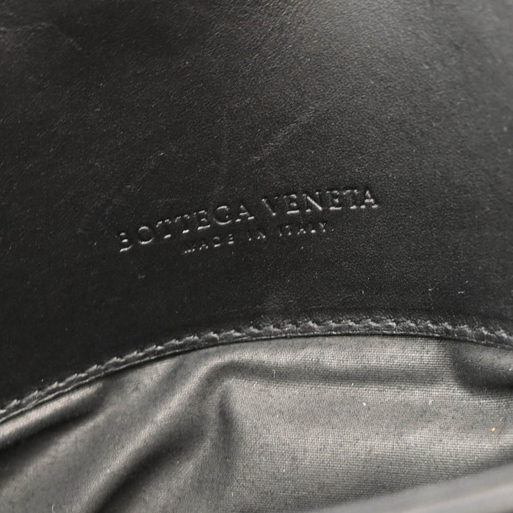 Bottega Veneta Black Intrecciato Briefcase Handbag