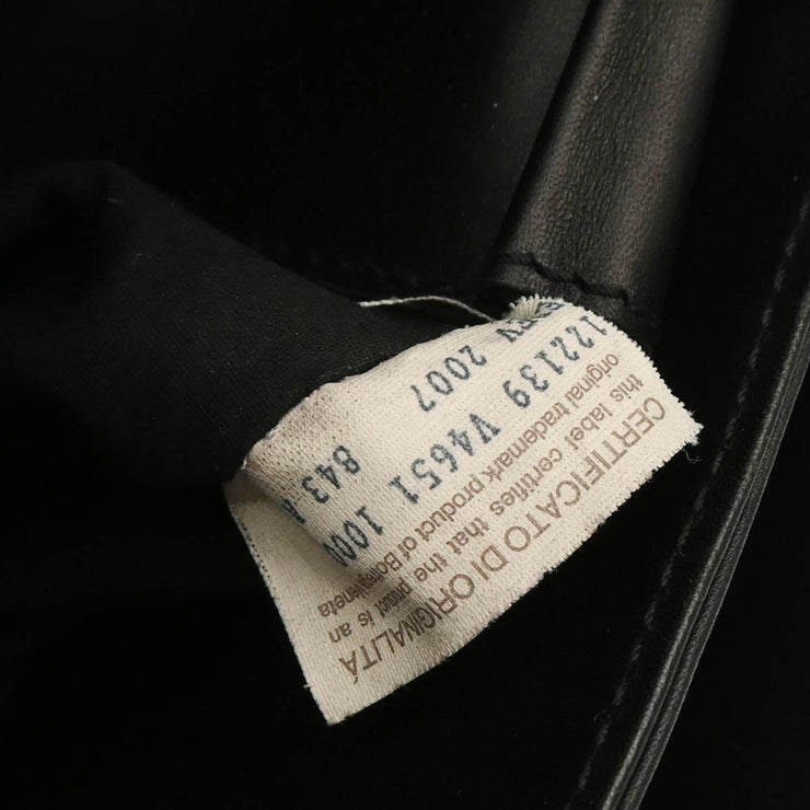 Bottega Veneta Black Intrecciato Briefcase Handbag