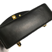 Chanel 1994-1996 Black Lambskin Small Diana Shoulder Bag