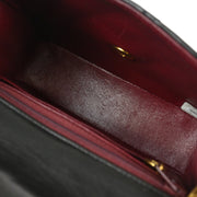 Chanel Black Lambskin Mini Classic Square Flap Shoulder Bag 17