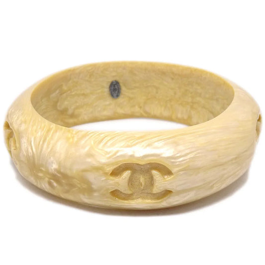 Chanel Bangle Acrylic Beige 96C
