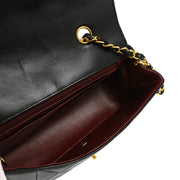 Chanel Black Lambskin Small Diana Shoulder Bag