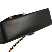 Chanel Black Lambskin Small Diana Shoulder Bag