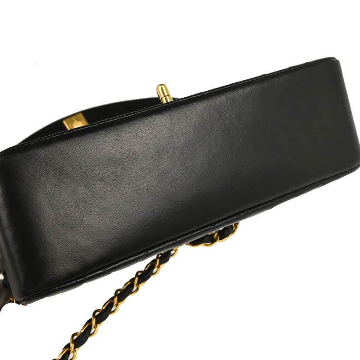 Chanel Black Lambskin Small Diana Shoulder Bag