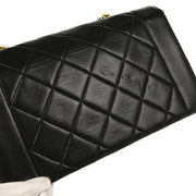 Chanel Black Lambskin Small Diana Shoulder Bag