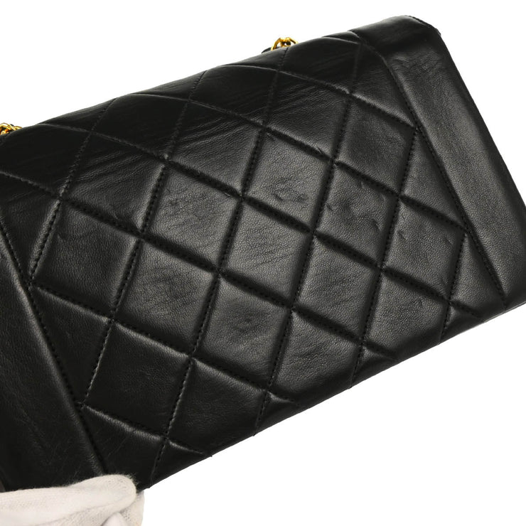 Chanel Black Lambskin Small Diana Shoulder Bag