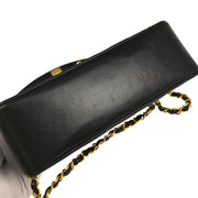 Chanel Black Lambskin Small Diana Shoulder Bag